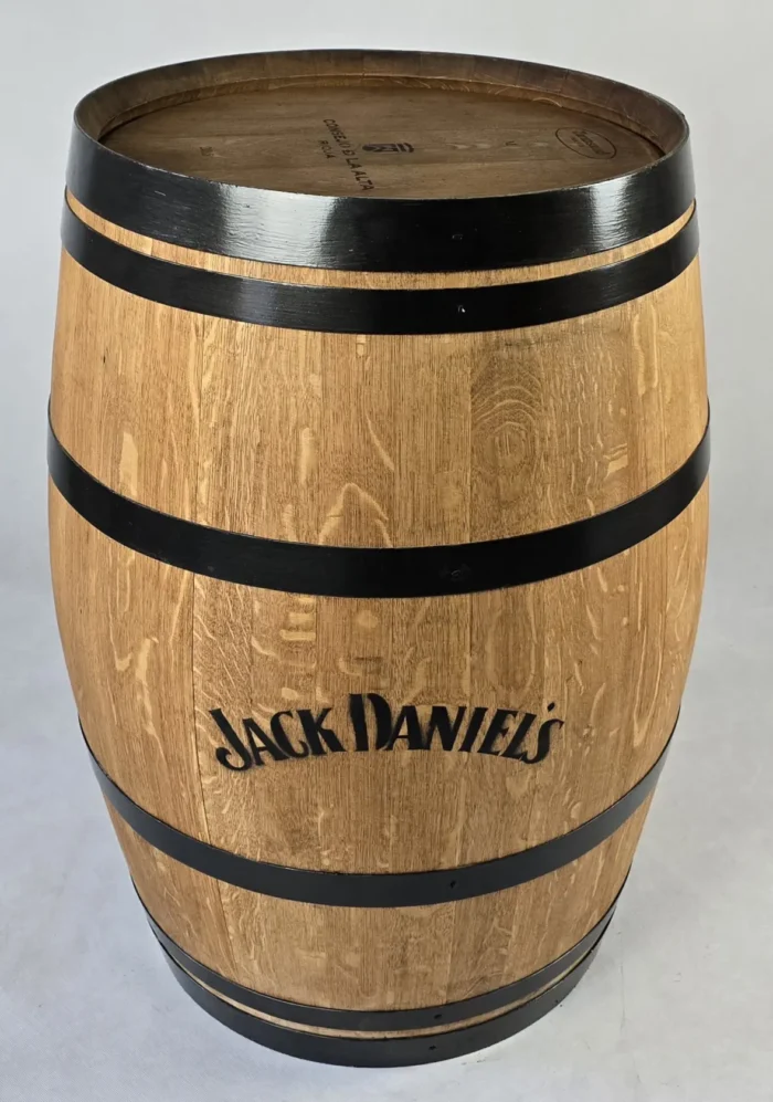 225 litrowa odrestaurowana beczka dębowa po winie - olejowana z napisami Jack Daniels - obrazek 5
