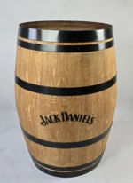 225 litrowa odrestaurowana beczka dębowa po winie - olejowana z napisami Jack Daniels - obrazek 6