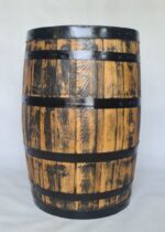200 litrowa odrestaurowana beczka dębowa po whiskey - szlifowana, olejowana, czarne obręcze - obrazek 5
