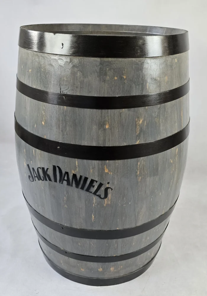 225 litrowa odrestaurowana beczka dębowa po winie - szara z napisami Jack Daniels - obrazek 6