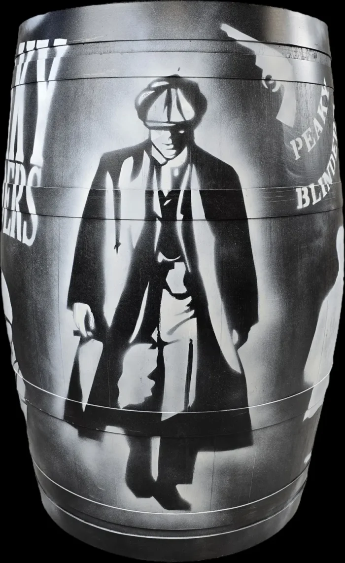 225 litrowa odrestaurowana beczka dębowa po winie - Peaky Blinders - obrazek 5