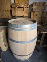 225 litrowa odrestaurowana beczka dębowa po winie - szlifowana - obrazek 5