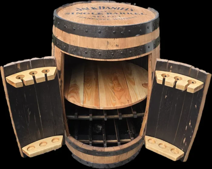 Barek na alkohol wykonany z oryginalnej dębowej 200 litrowej BECZKI po whiskey - obrazek 7