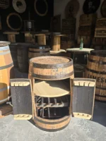 Barek na alkohol wykonany z oryginalnej dębowej 200 litrowej BECZKI po whiskey - obrazek 4