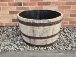 Donica ogrodowa tarasowa drewniana dębowa z beczki po whiskey - szlifowana - obrazek 8