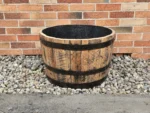 Donica ogrodowa tarasowa drewniana dębowa z beczki po whiskey - szlifowana i olejowana - obrazek 8