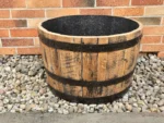 Donica ogrodowa tarasowa drewniana dębowa z beczki po whiskey - szlifowana i olejowana - obrazek 7