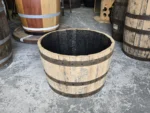 Donica ogrodowa tarasowa drewniana dębowa z beczki po whiskey - szlifowana - obrazek 2