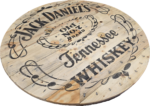 Blat ze szpuli po kablach odrestaurowany w stylu loftowym fi. 90 - Jack Daniels Tennessee WHISKEY - obrazek 2