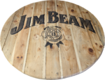 Blat ze szpuli po kablach odrestaurowany w stylu loftowym fi. 100 - Jim Beam - obrazek 3