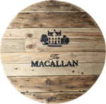 Blat ze szpuli po kablach drewniany okrągły stolik kawowy fi. 73 cm - Macallan