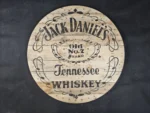 Blat ze szpuli po kablach odrestaurowany w stylu loftowym fi. 90 - Jack Daniels Tennessee WHISKEY - obrazek 5