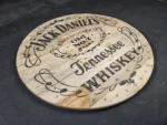 Blat ze szpuli po kablach odrestaurowany w stylu loftowym fi. 90 - Jack Daniels Tennessee WHISKEY - obrazek 4