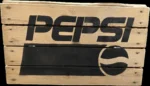Skrzynka drewniana po owocach jedynka 50x40x30 stolik do leżaków - Pepsi - obrazek 4