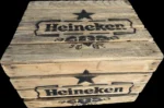 Skrzynka drewniana po owocach jedynka 50x40x30 stolik do leżaków - Heineken - obrazek 3