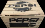 Skrzynka drewniana po owocach jedynka 50x40x30 stolik do leżaków - Pepsi - obrazek 5